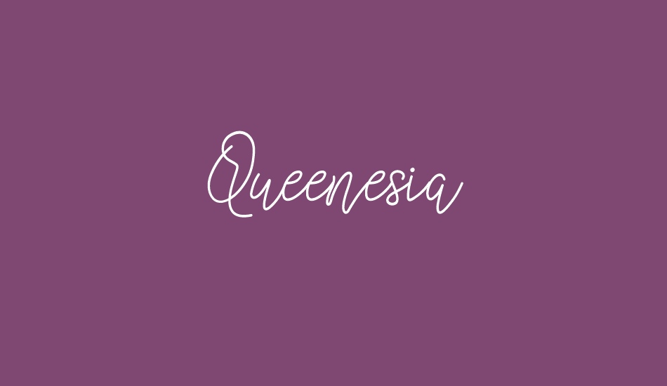 Queenesia font big