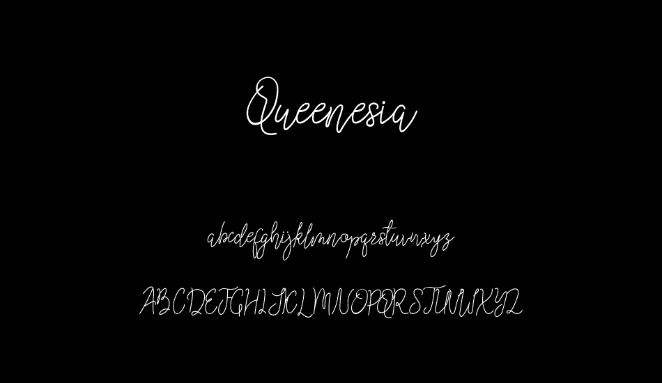 Queenesia font