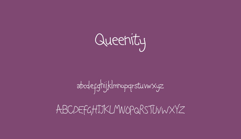 queenity font