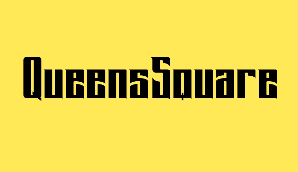 QueensSquare font big