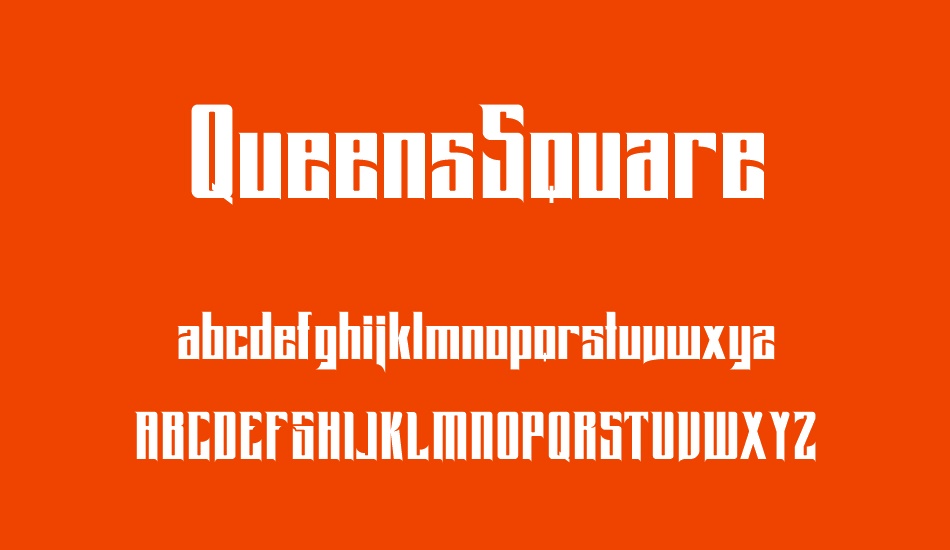 QueensSquare font