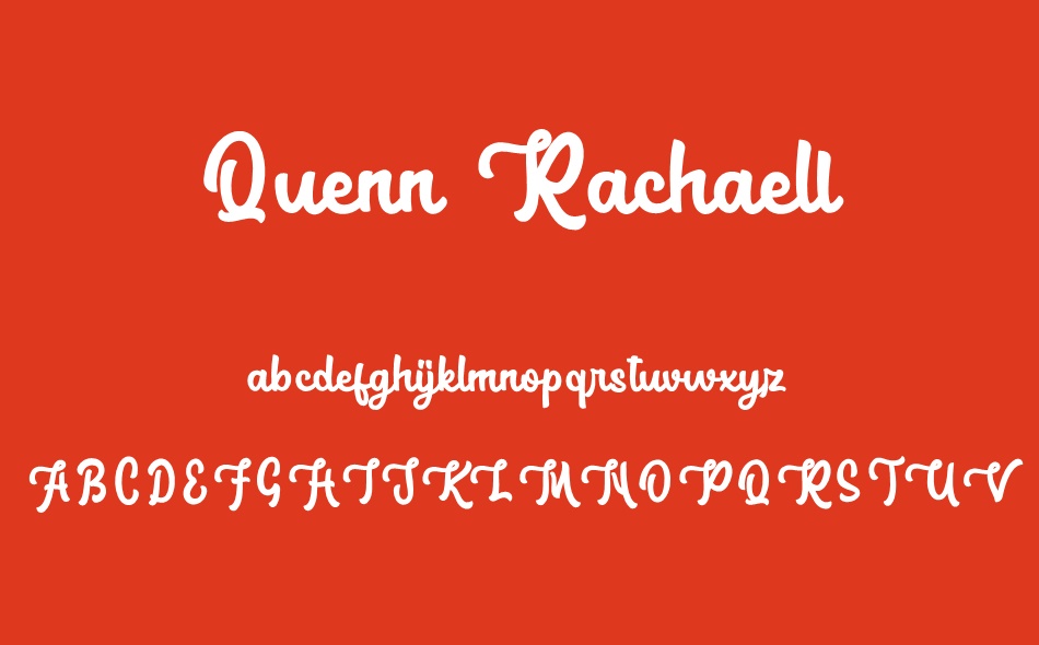 Quenn Rachaell font