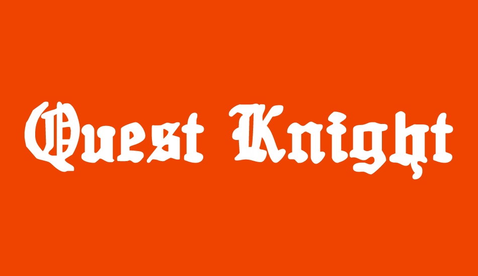 Quest Knight font big