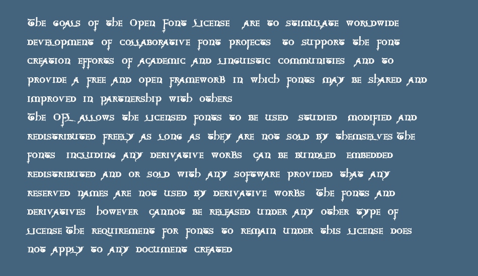 Questra Extra ST font 1