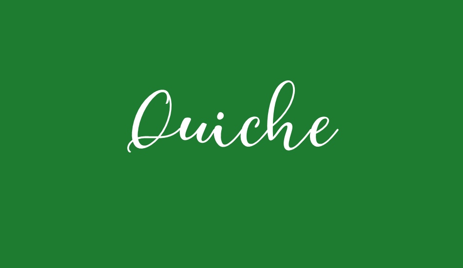 Quiche font big