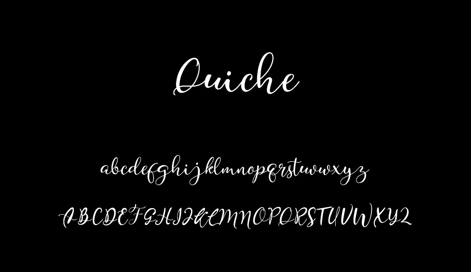 Quiche font