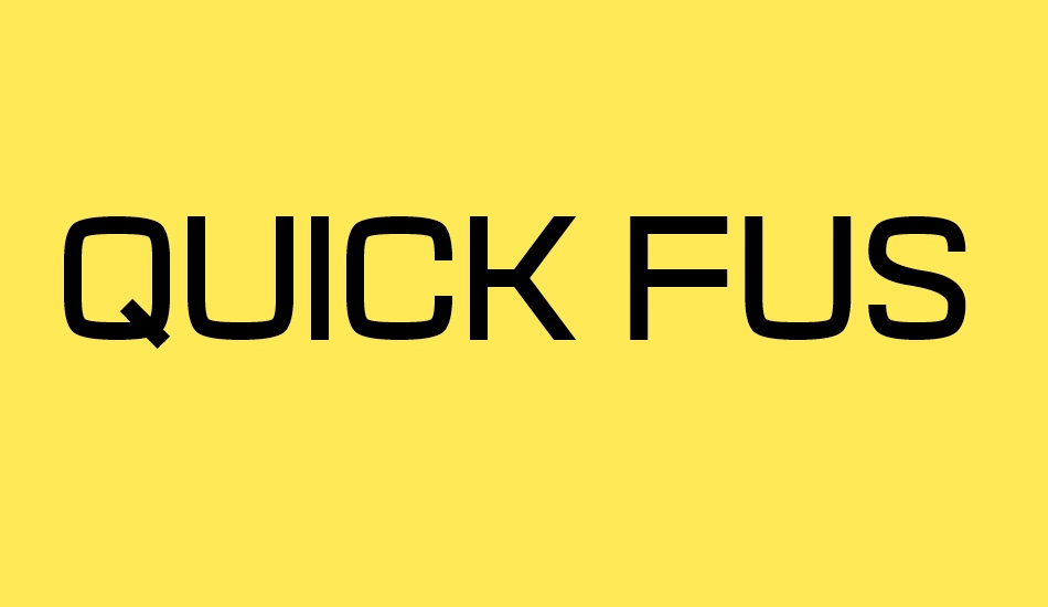 Quick Fuse font big