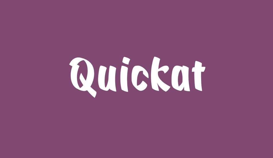 Quickat font big