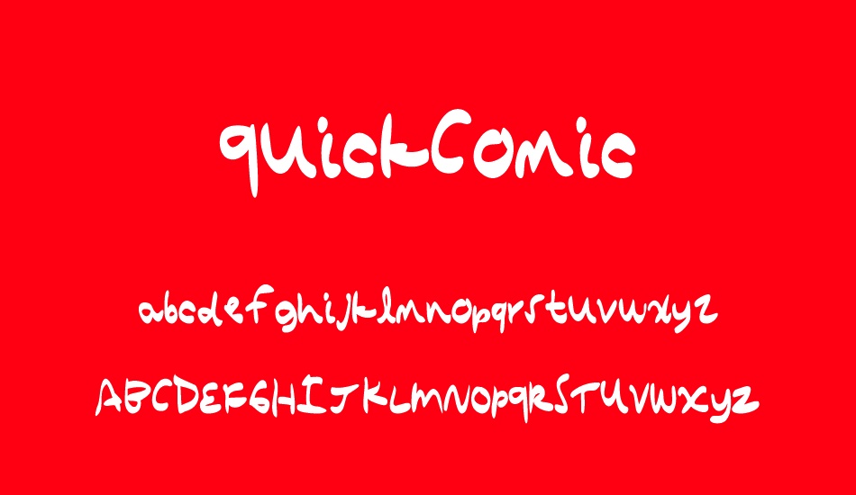 QuickComic font