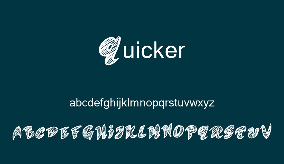 Quicker font