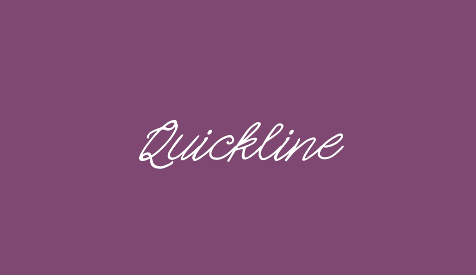 Quickline font big