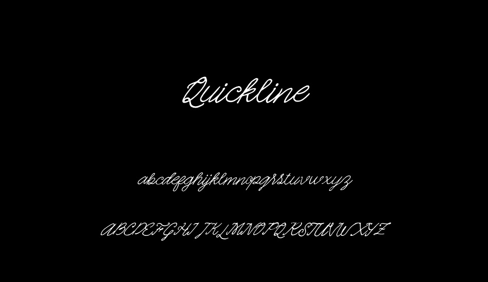 Quickline font