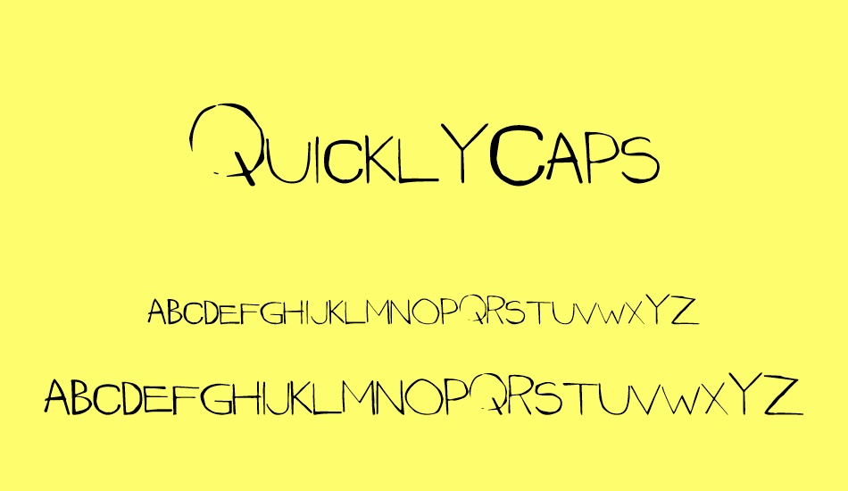 QuicklyCaps font