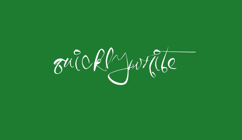 QuicklyWrite font big