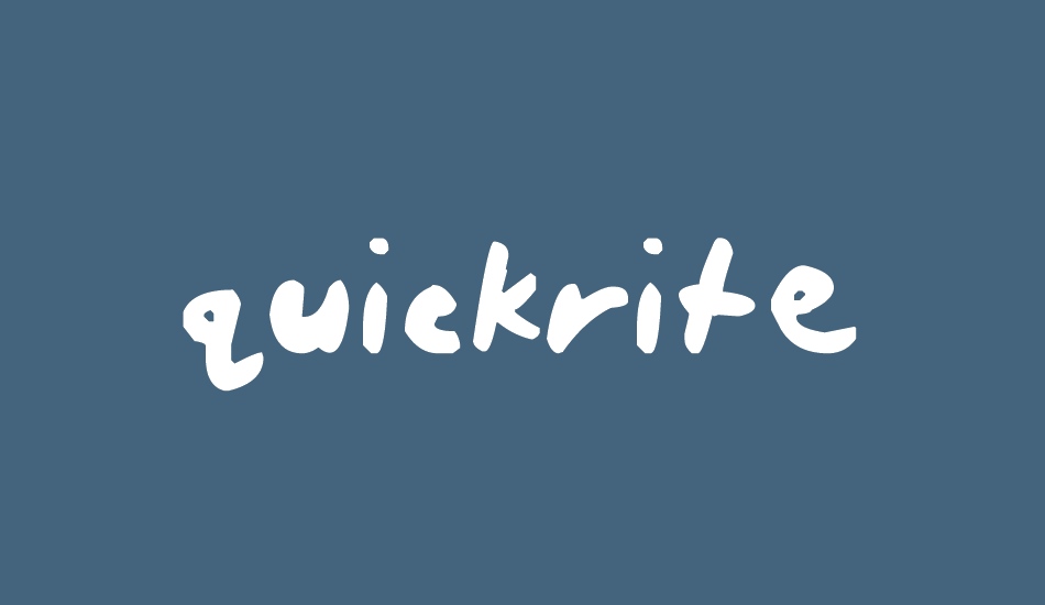 quickrite font big