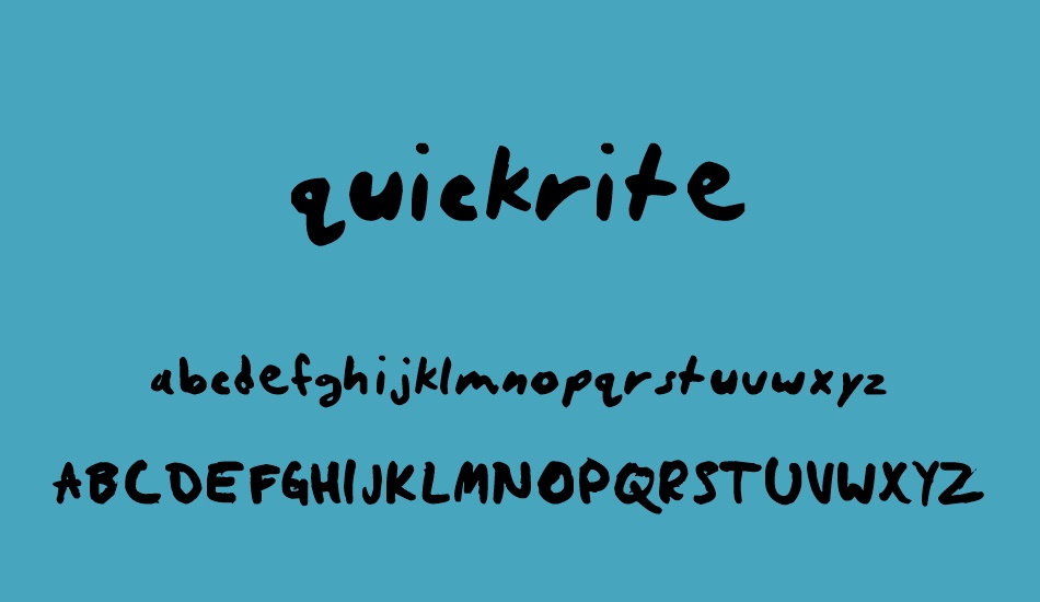 quickrite font