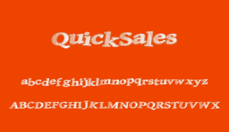 QuickSales font