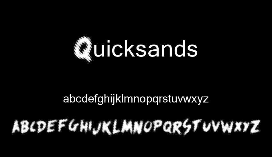 Quicksands font