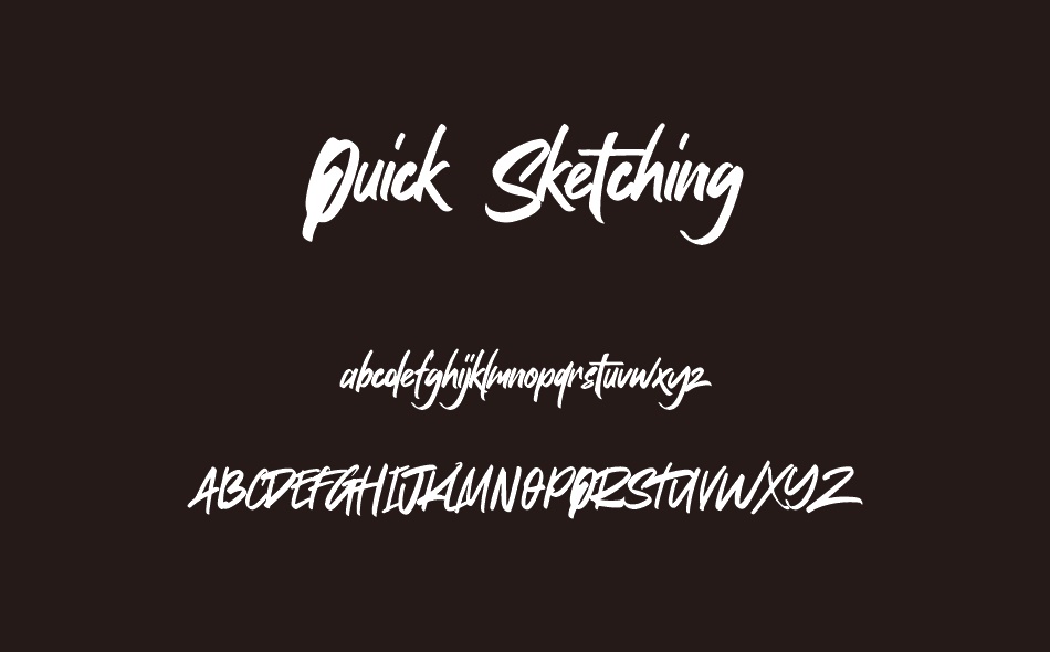 Quick Sketching free font