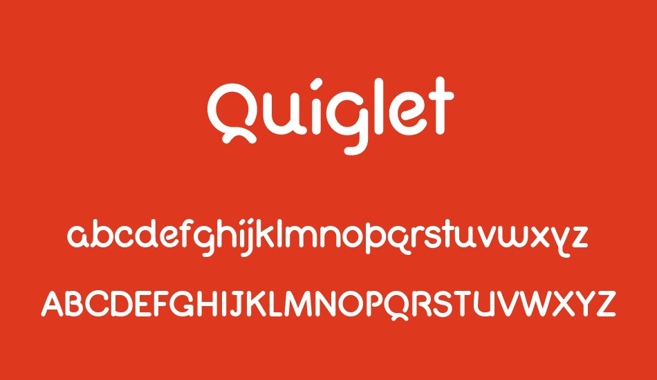 Quiglet font