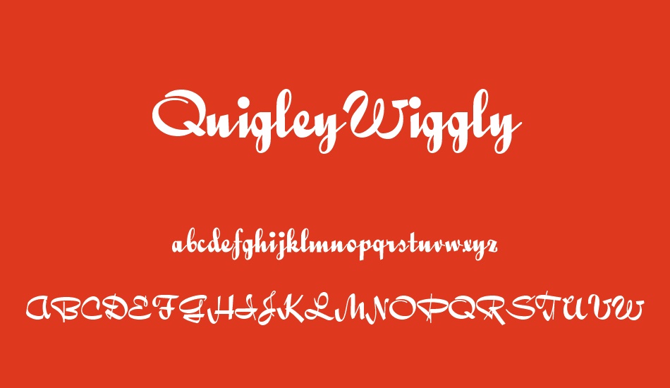 QuigleyWiggly font