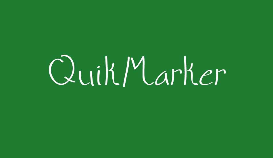 QuikMarker font big