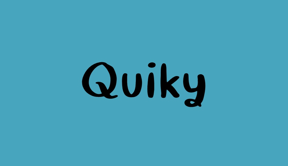 Quiky font big