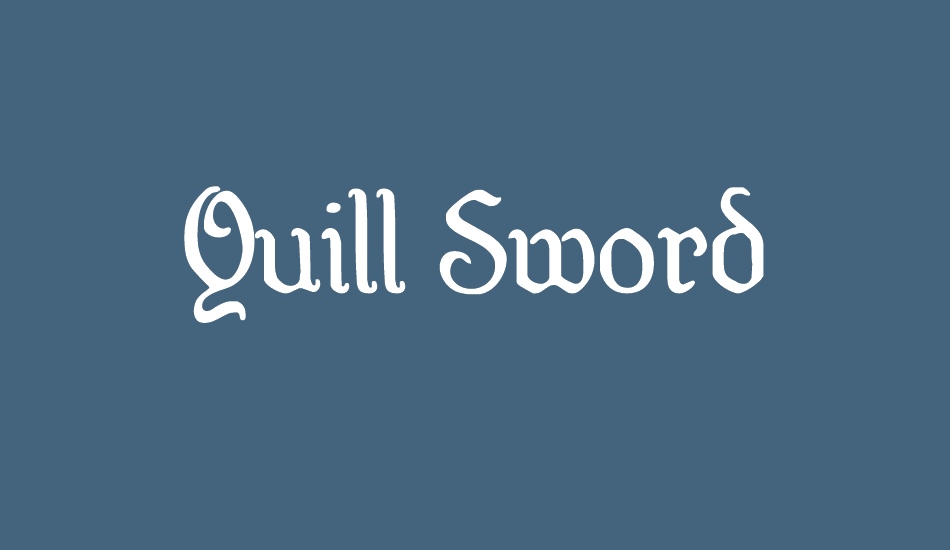 Quill Sword font big