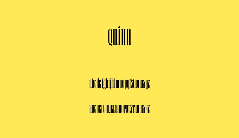 Quinn font