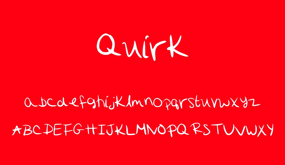 Quirk font