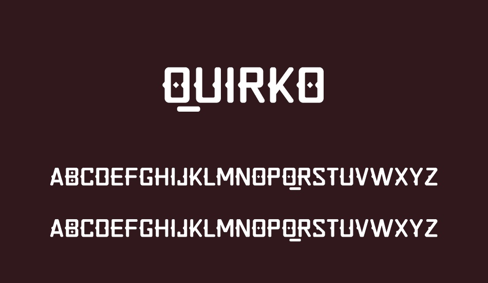 Quirko font