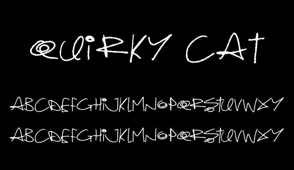 Quirky Cat font