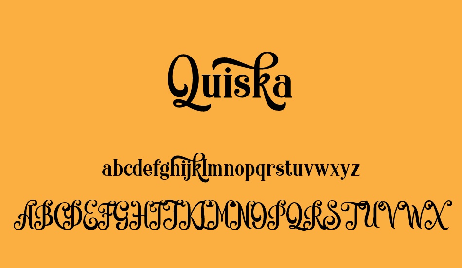 Quiska font