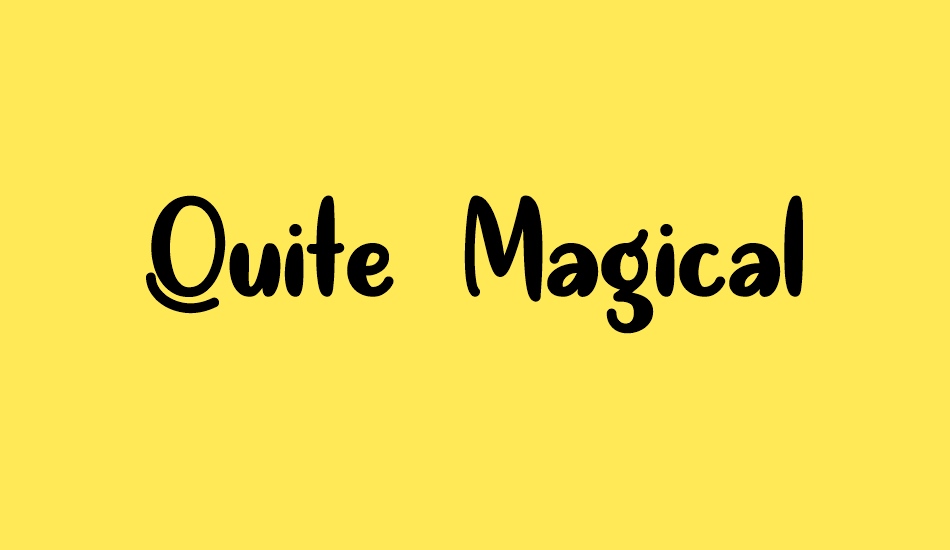 Quite Magical font big