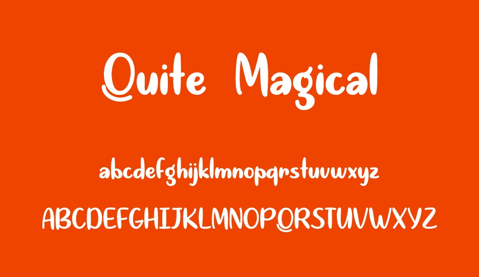 Quite Magical font