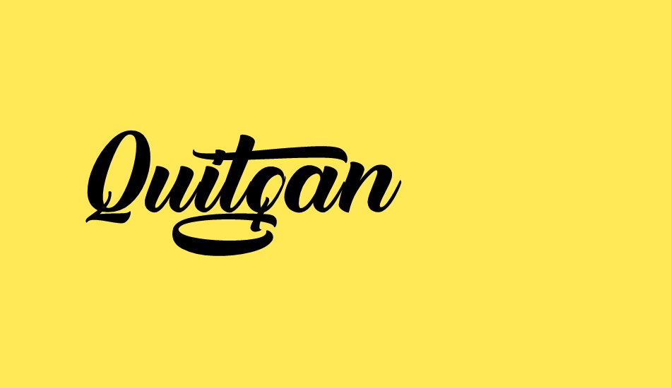 Quitgan Personal Use !!! font big