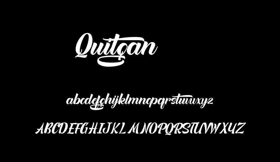 Quitgan Personal Use !!! font