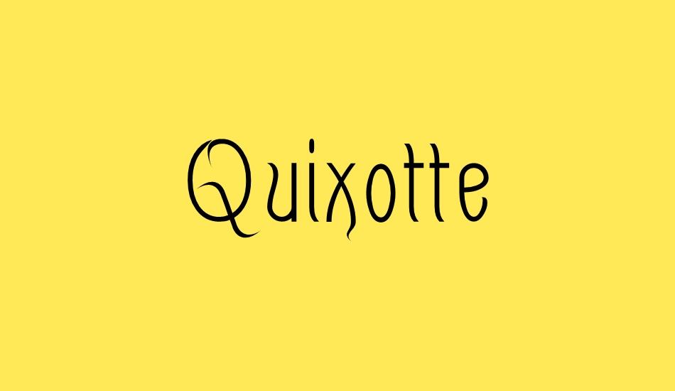 Quixotte font big