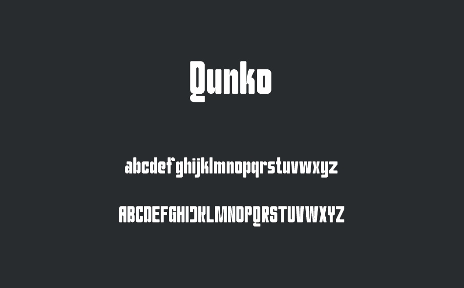Qunko font