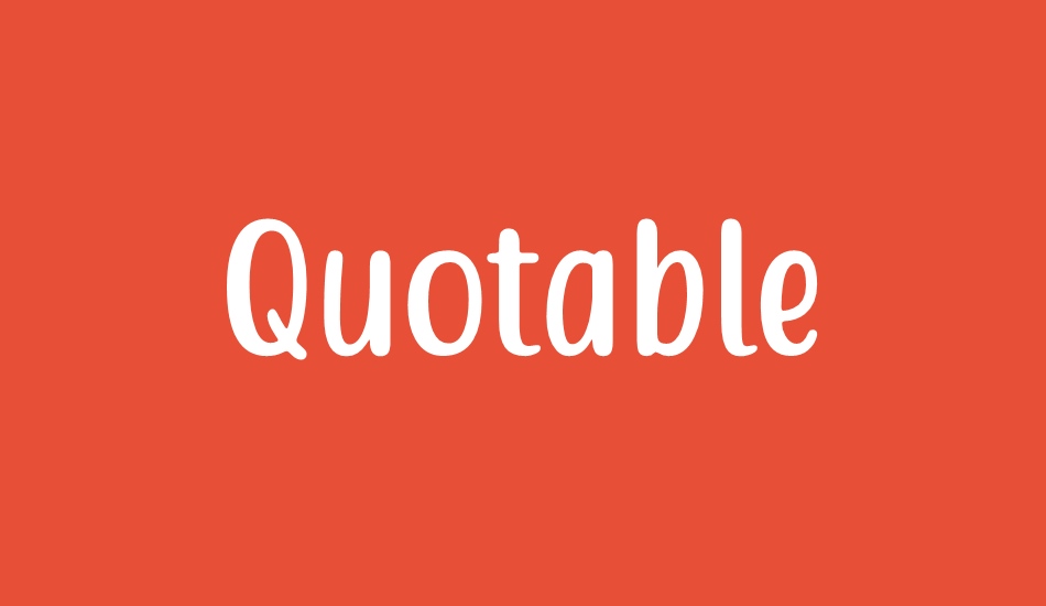 Quotable font big