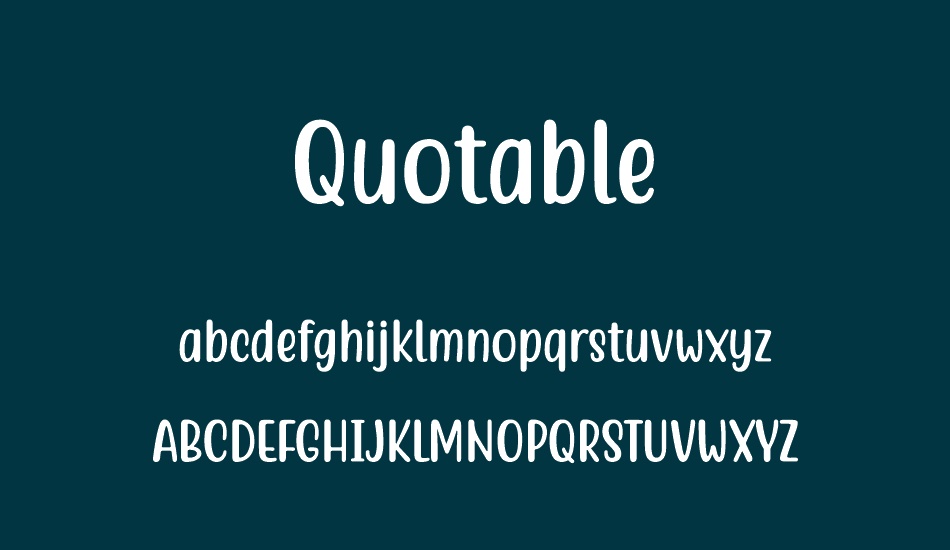 Quotable font