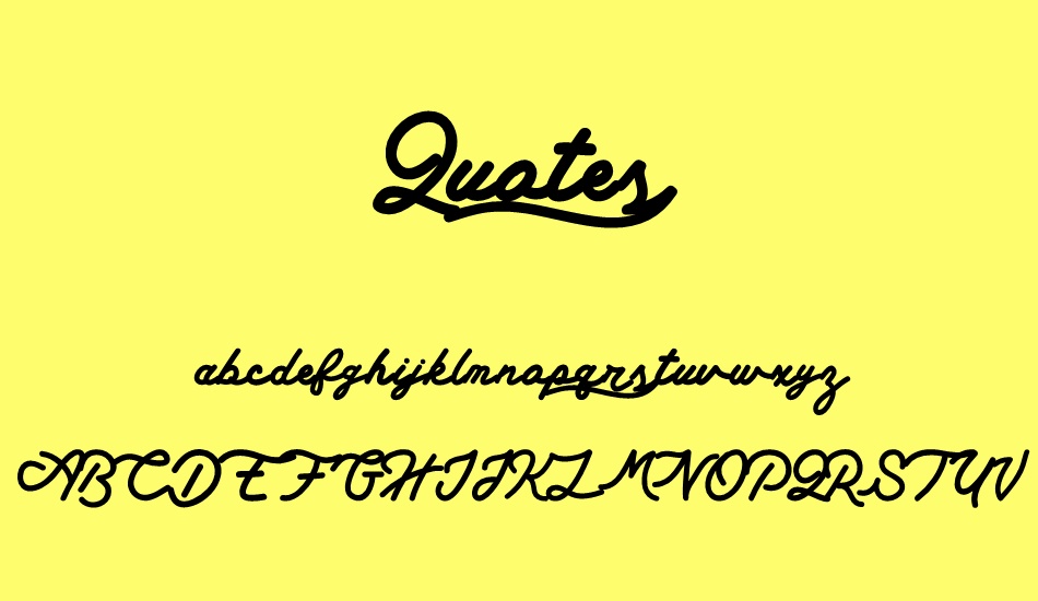 Quotes font