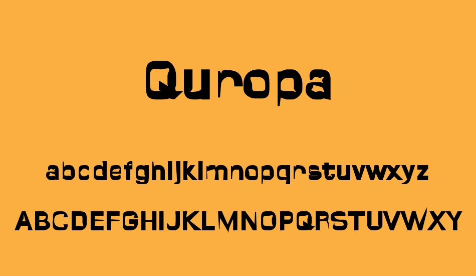 Quropa font