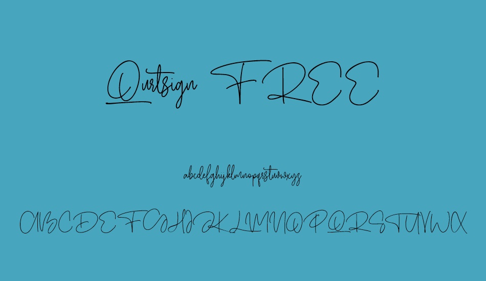 qurtsign-free font