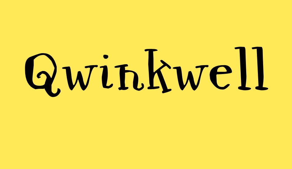 Qwinkwell font big