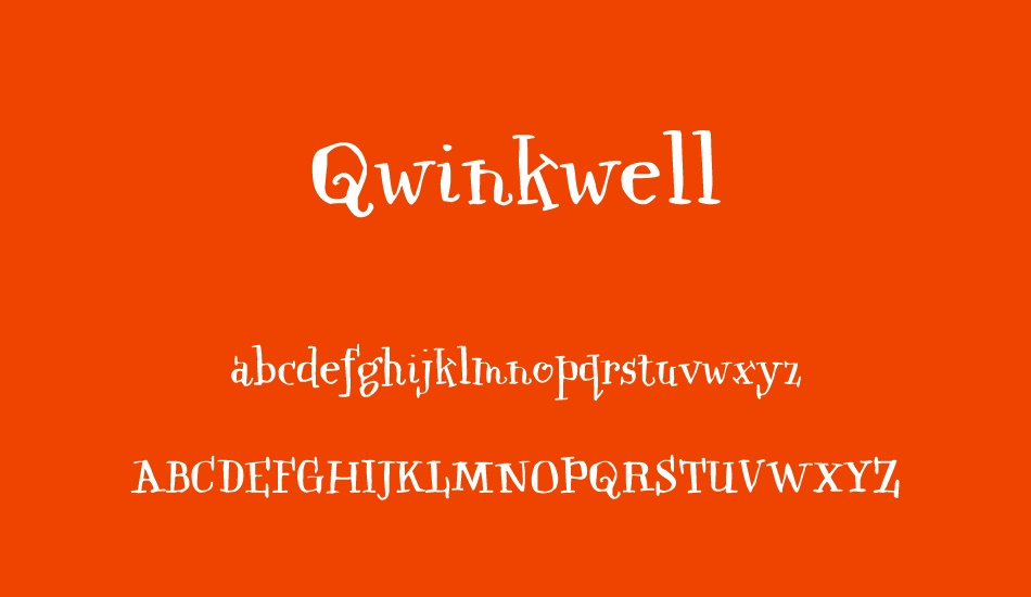 Qwinkwell font