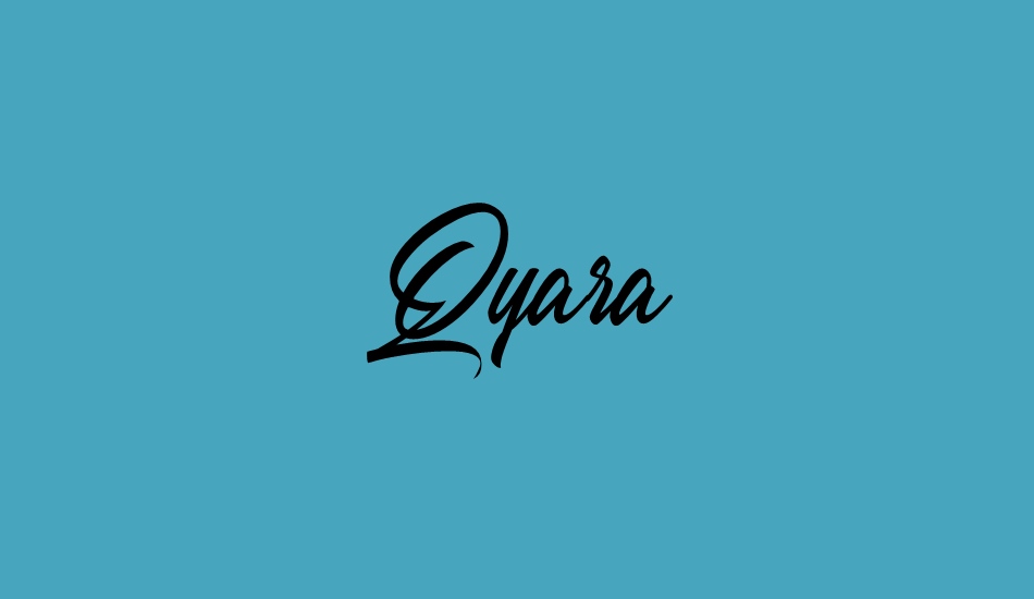 Qyara Demo font big