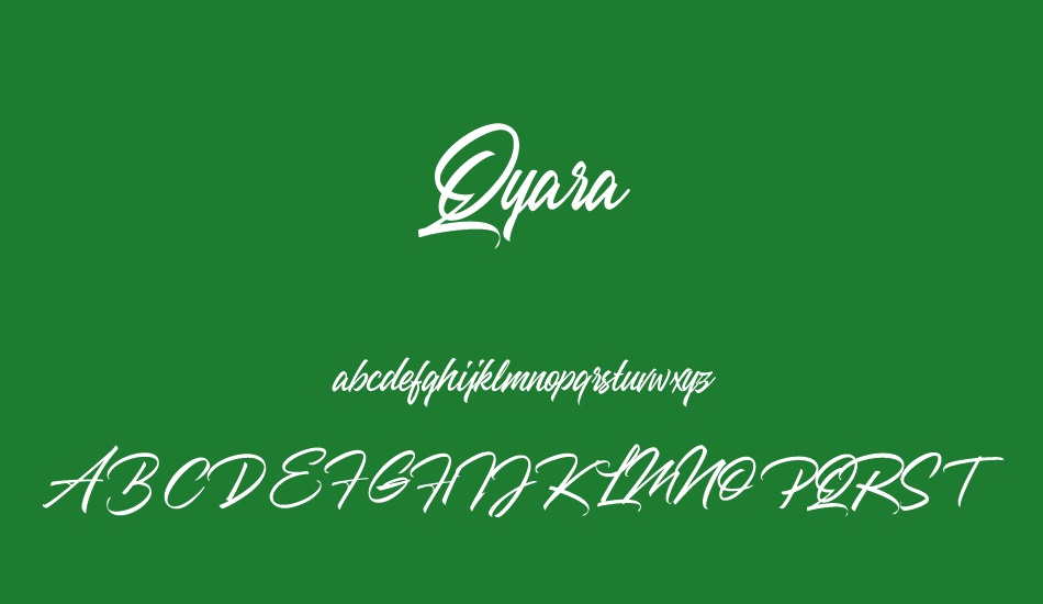 Qyara Demo font