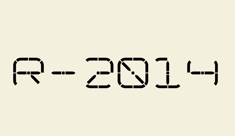 R-2014 font big