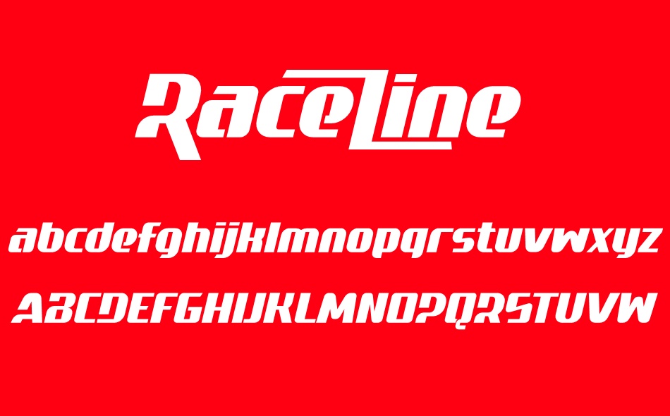 Raceline font